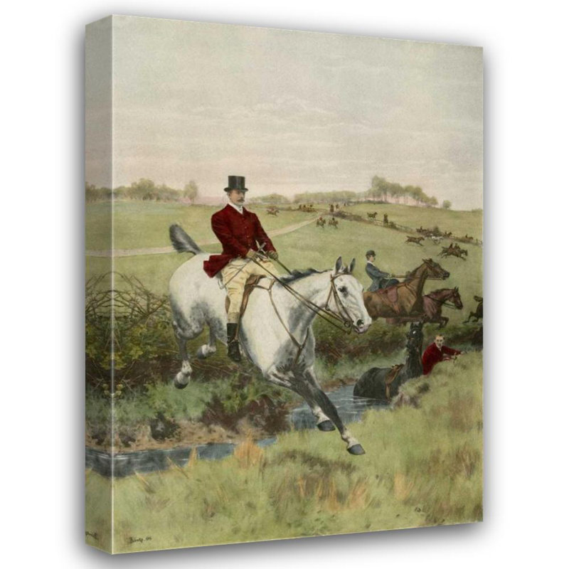 Art sur toile tendue avec Alcott Hill® Blinks, Thomas Gallery: The First Jump, H 39 po x l 28 po