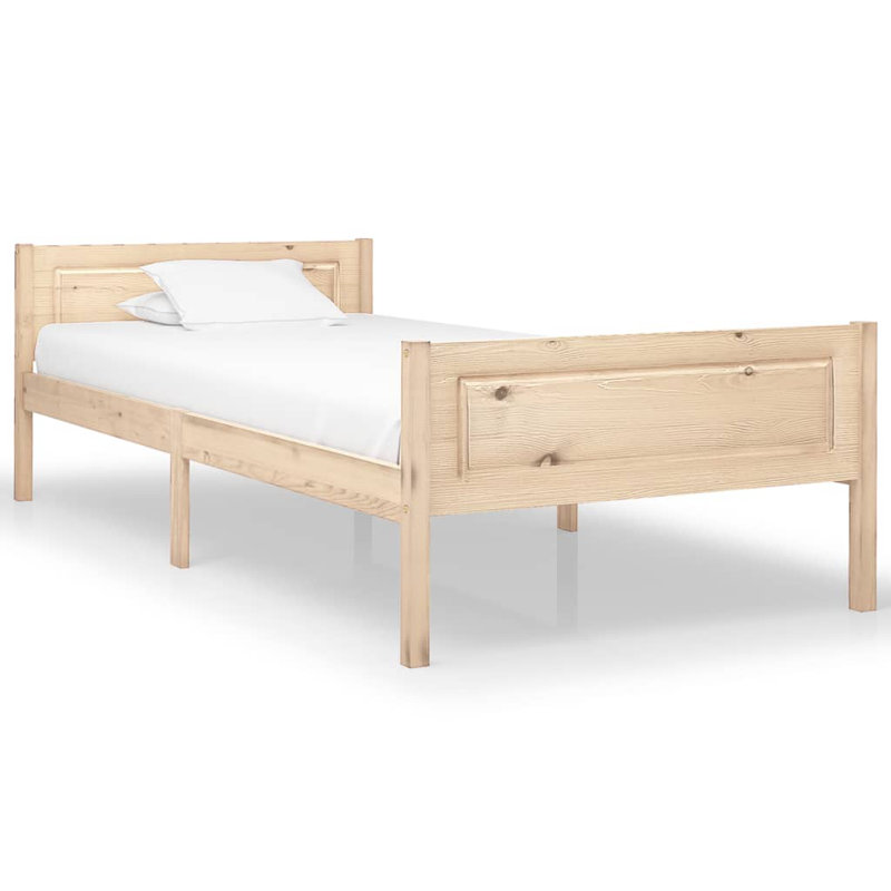 Graci Solid Wood Bed, brown, European Single (90 x 200cm)