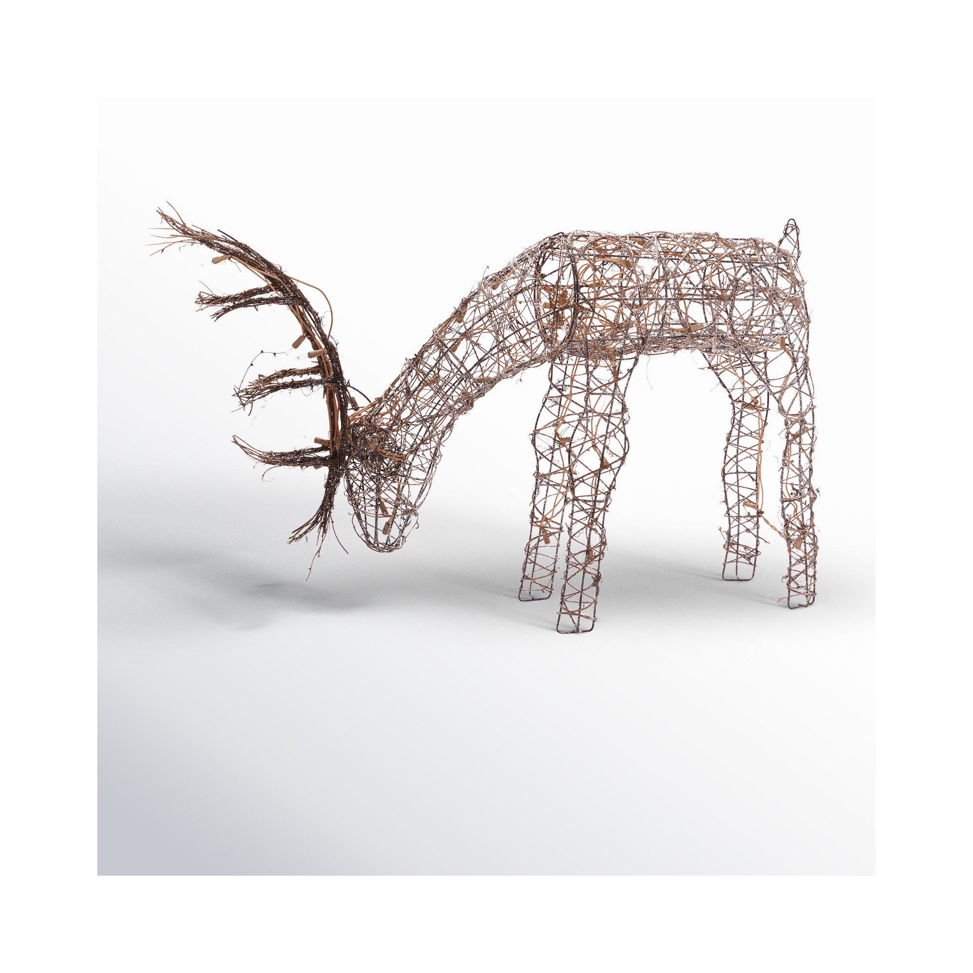 Herne Outdoor/Indoor Christmas Grazing Reindeer Lighted Display, Small