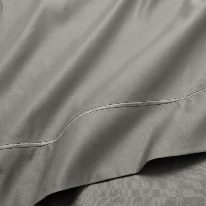  Luxury 1500 Thread Count Egyptian Cotton Stitched Hem Deep Pocket Sheet Set, Queen Sheet Set, Gray