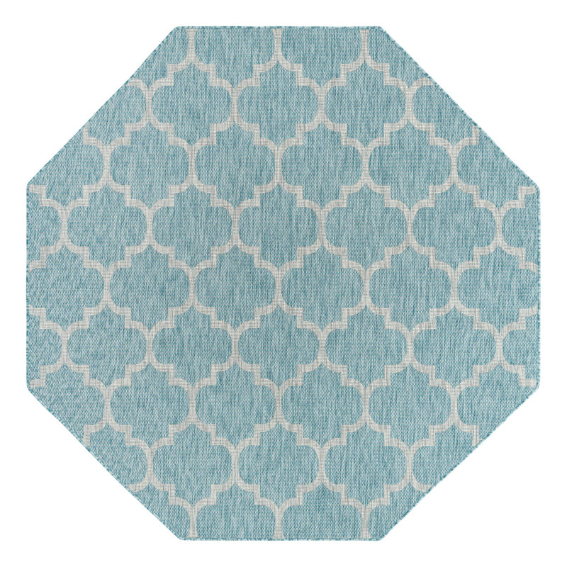Bartonsville Geometric Indoor / Outdoor Rug, Octagon 8' x 8'