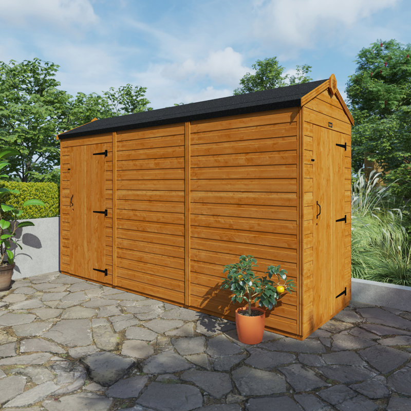 TigerFlex® Modular Buildings Solid Wood Shiplap Apex Garden Shed