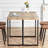 Rectangular Dining Table For Family Gatherings, 55.1"X31.4"X29.9", 1.5" Thick Engineered Wood Top With Black Metal Legs, Fits 4-6 Persons, Kitchen Room Industrial 6, Tabletop And Powder Coated Living-732241603