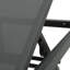 2 chaises longues - filet respirant, structure en aluminium, dossier réglable, 2 pièces en aluminium et gris