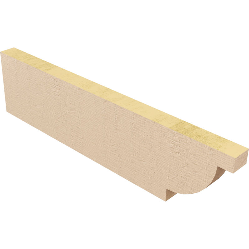 Queue de chevron Alpine Woodgrain TimberThane, brun clair apprêté, H 8 po x l 32 po x P 2 po