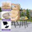 Chaise Egg avec table de bout-87175562
