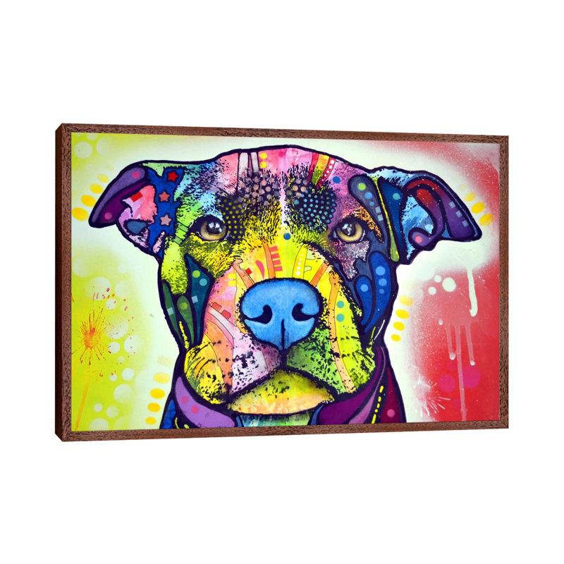 Love a Bull this Years Love 1 Piece Wall Art on Canvas, 101.6 cm H x 66.04 cm W, Brown Framed