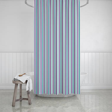 Ezee-Pzee Shower Curtains White Stripe
