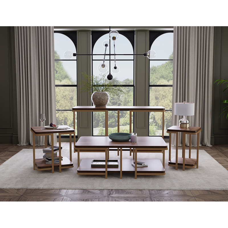 Table de chevet Baerman, H 24,25 po x l 23 po x P 23 po