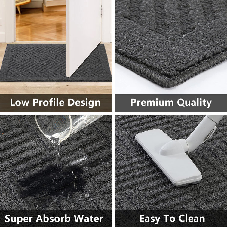 Latitude Run® Premium Indoor Outdoor Mat Rubber Backing Non Slip