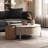 Adjustable creative simple rock plate tea table