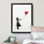 Girl with Red Balloon by Banksy - Picture Frame Graphic Art Print on MDF-55732974-55732973
