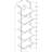 Contemporary 5-Tier Ladder Bookshelf With Metal Frame, Ideal For Office And Bedroom Storage And Display.