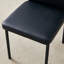 Chaises de salle à manger en polyuréthane avec pieds en métal et dossier rayé-117042995-117042998