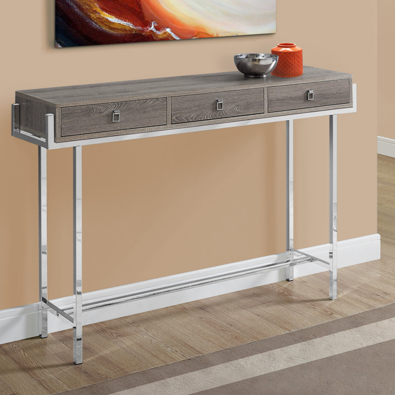 Table d'appoint en métal Damari, Taupe
