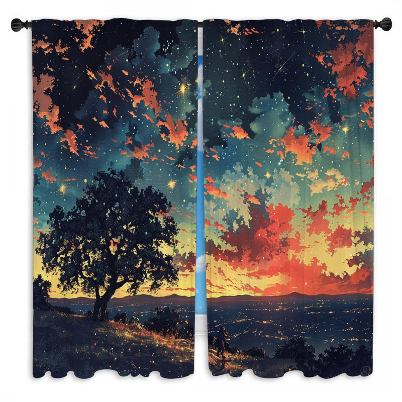 Paire de rideaux obscurcissant en polyester Michielle, L 20 po x L 52 po