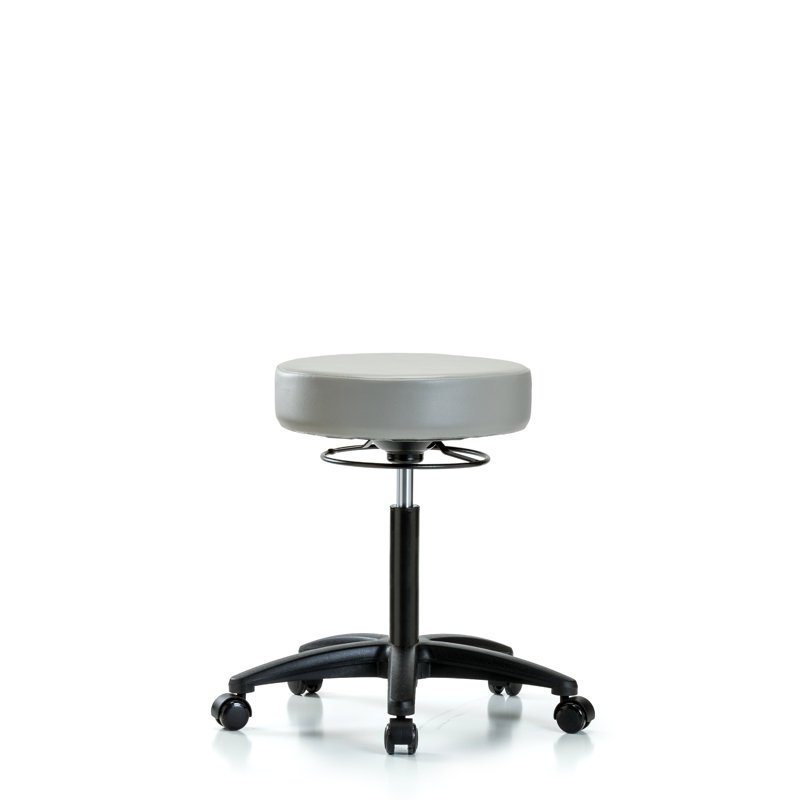 Phoebe Adjustable Height Lab Stool, Casters, Dove