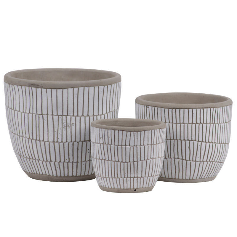 Reames Pot Planter, White