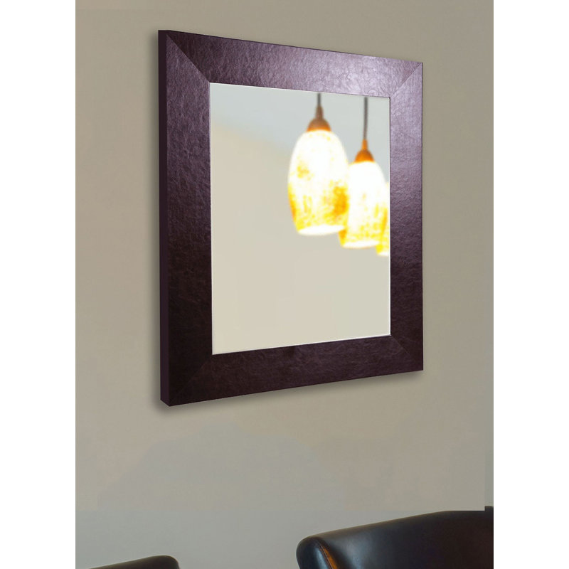 Dematteo Flat Wall Mirror, 14.5" H x 30.5" W