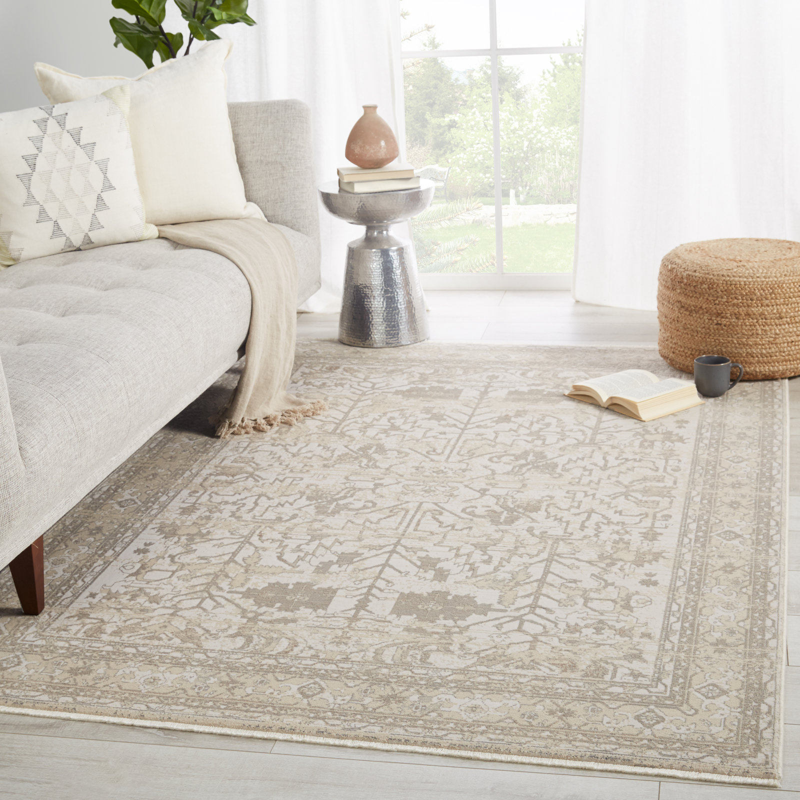 Cupertino Cream Rug, Rectangle 9'6" x 12'6"