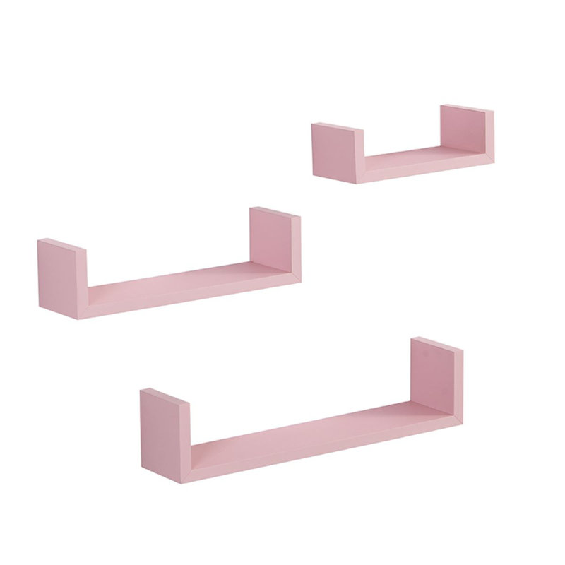 David-Kevan 3 Piece U-Shape Floating Shelf