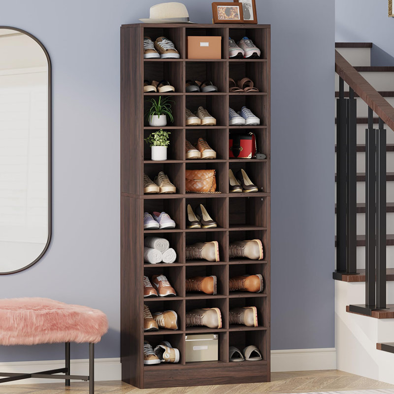 30 Pair Shoe Rack, Brown