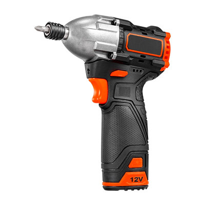 Impact Driver, 1/4 Inch, 3000 RPM Max Speed, 12 V Brushless Motor, Electric Cordless Impact Driver Kit with Battery and Charger, 20 Bits, LED Work Light, for Furniture, Electrical, Home Repairs