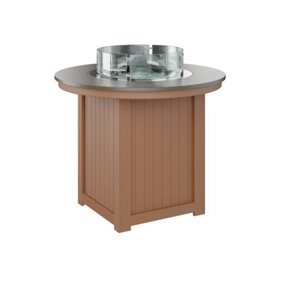 Berlin Gardens Donoma 44″ Round Counter Height Fire Pit Table