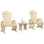 Alpen Home 3 Piece Garden Lounge Set Solid Wood Fir