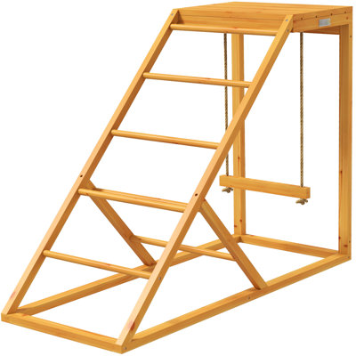Perchoir jaune - Comprend une balançoire stable et pour jouer en jaune, encourage le mouvement avec