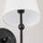 Lumi 1-Light Black Finish Fabric Wall Sconce for Bedroom-1279858249