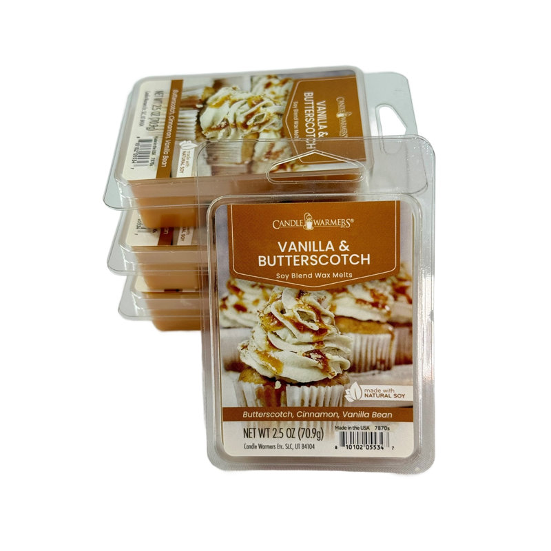 Ensemble de fondue en cire parfumée Warmers Vanilla and Butterscotch