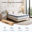  Mattress 90x200 Cm, Height 25 Cm, Pocket Spring Mattress, Medium Firmness H3, 7-zone Orthopaedic Mattress With Oeko-tex Certification, Spring Mattress With Gel Memory Foam-160753022