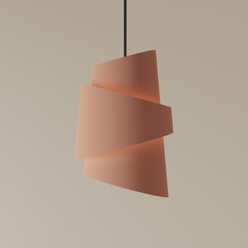Croissant Pendant Light, Black, Blossom