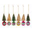 4'' Glass Holiday Shaped Ornament