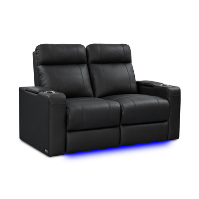 Valencia Piacenza Luxury Edition | Semi-aniline Nappa 20000 Leather, Power Recline, Power Lumbar Support, Power Headrest, Led Lighting (row Of 2 Loves by Valencia Theater Seating