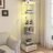 Modern Glass Display Cabinet with Drawer and LED lights for Living Room and Bedroom-370933078
