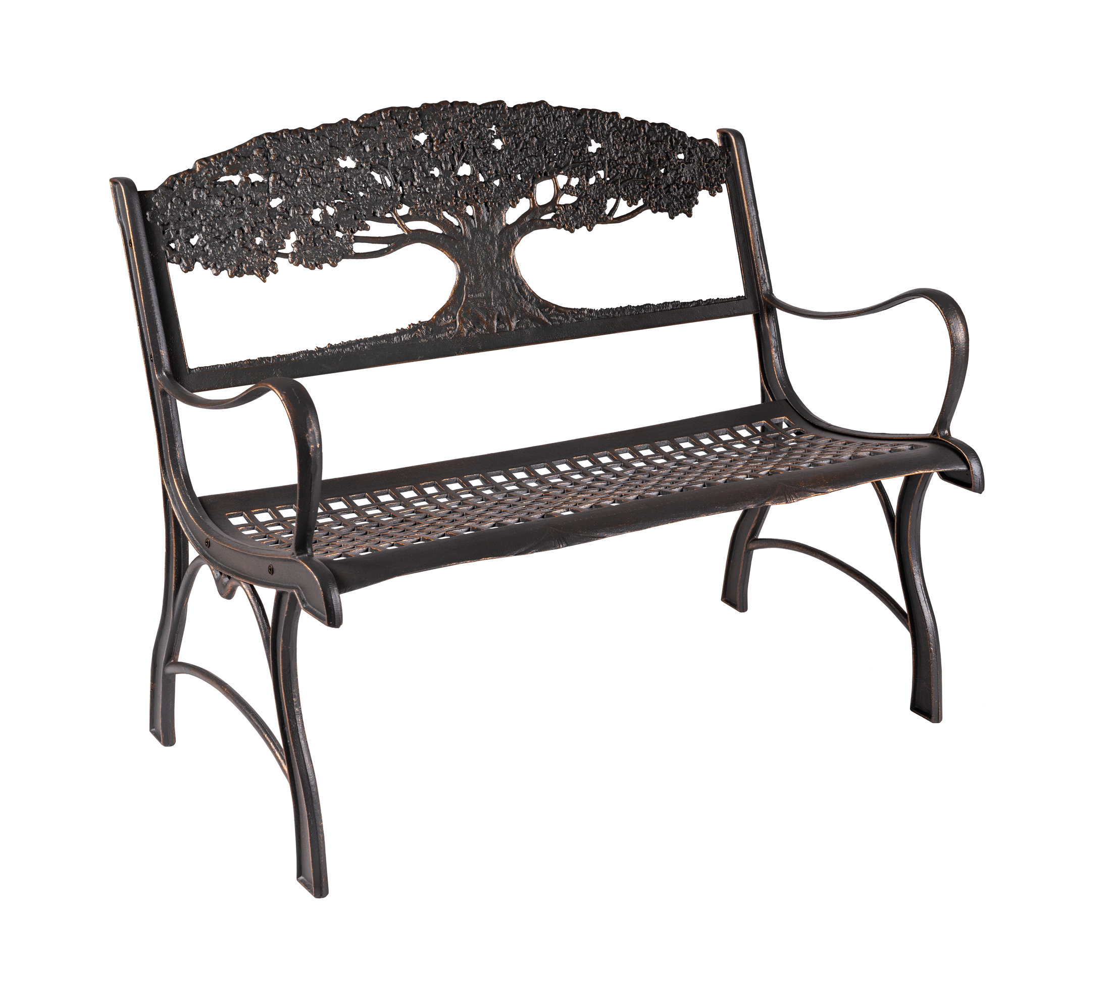 Canora Grey Miele Tree Cast Iron Park Bench & Reviews | Wayfair