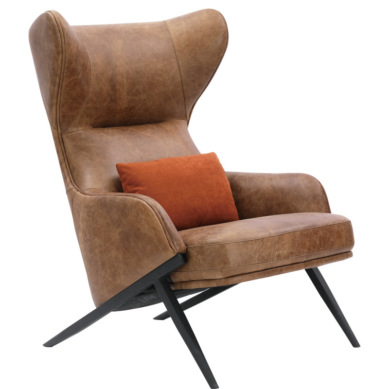 Amos Leather Accent Chair