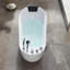 Baignoire tourbillon autoportante en acrylique avec robinet 59 po. X 29,5 po.