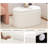 Upholstered 26" Oval Linen Storage Bench End Footrest Seating Ottoman-49222758-203552829