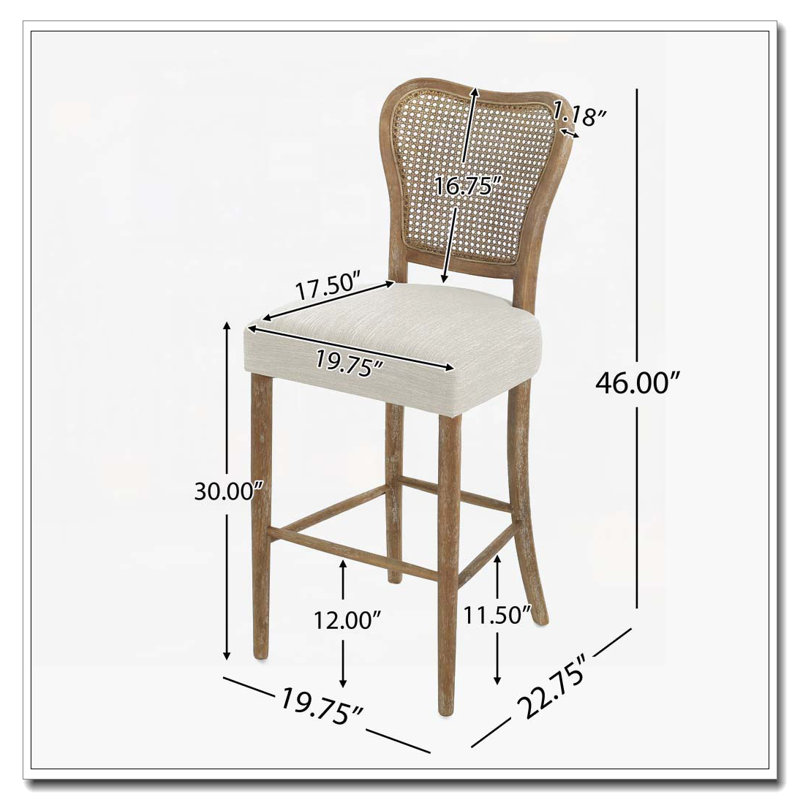 Tabourets de bar rembourrés à hauteur de comptoir pour îlot de cuisine