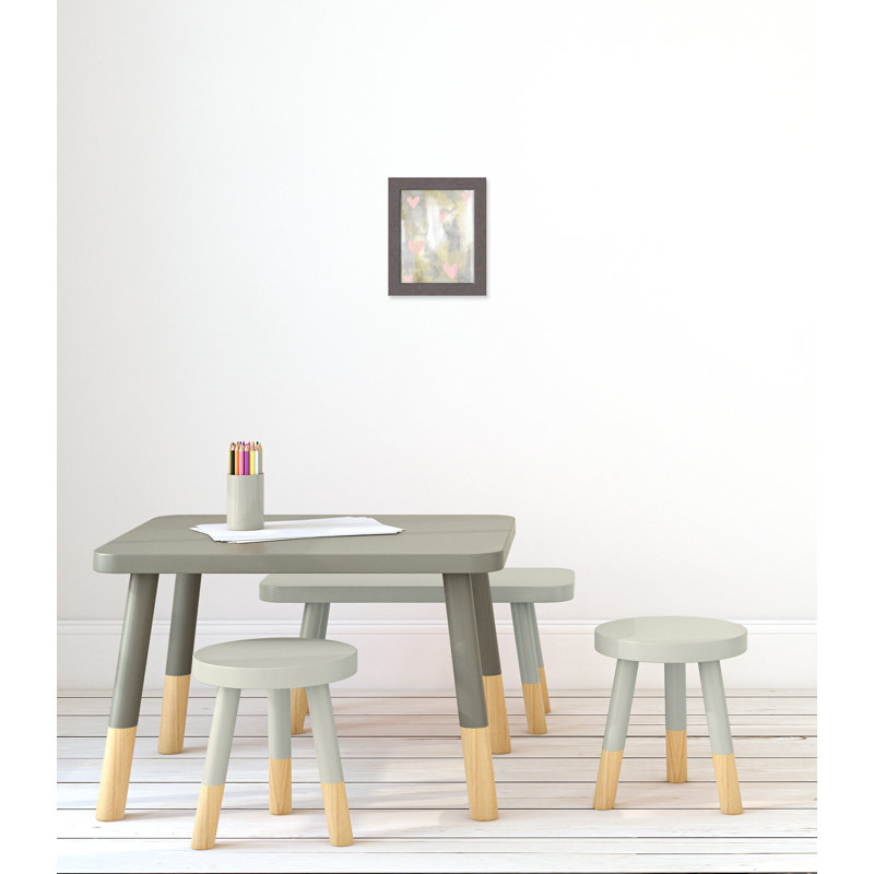 Décoration murale 1 enfant love explosion, 10" H x 8" W x 0.63" D, Encadrement fil du bois gris