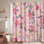 Rideau de douche imperméable avec 12 crochets Vintage Rose