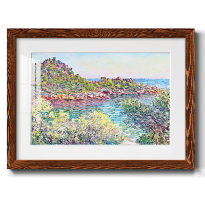 Paysage près de Montecarlo, 1883 - Reproduction encadrée rustique avec tableau mat