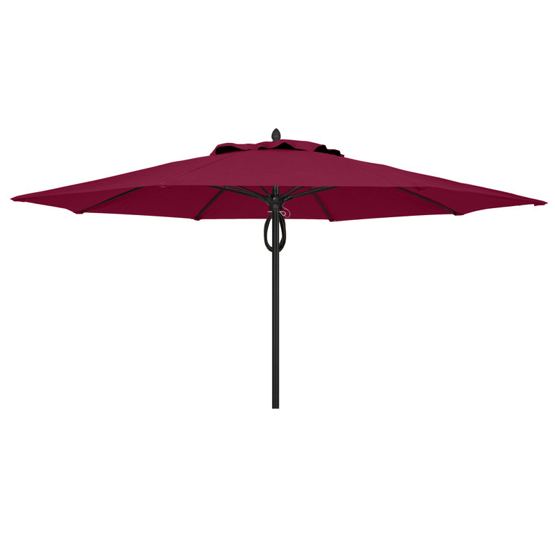 Parasol de marché 11 'Prestige, Bourgogne, Noir