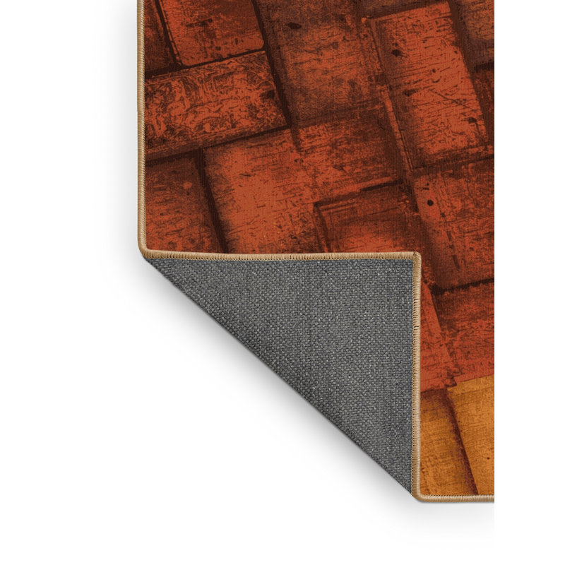 Tapis brun doux moelleux industriel Eatman - reliure brun clair, Rond 8 pi