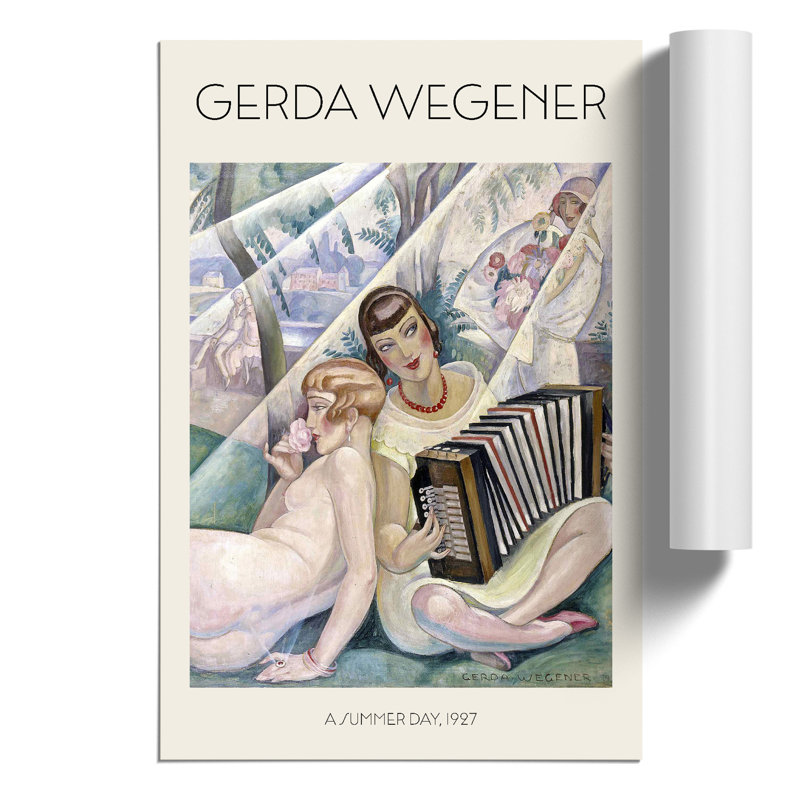 A Summers Day Print by Gerda Wegener - Frameless Print, 30cm H x 21cm W x 0.1cm D