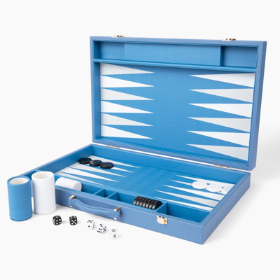 Ensemble de backgammon en cuir de qualité supérieure | Ensemble de backgammon en cuir | Jeu de société Designer Vintage