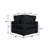 6-Piece Modular Sectional Set In Corduroy Velvet-818593305
